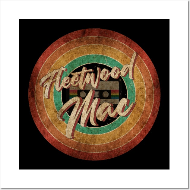 Fleetwood Mac Vintage Circle Art Wall Art by antongg